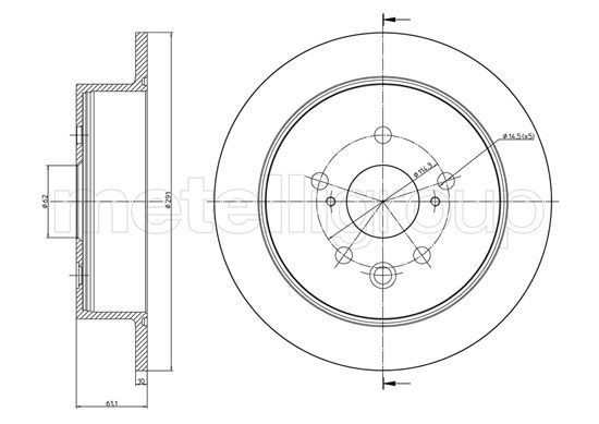 METELLI Bremsscheibe