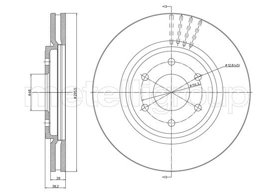 METELLI Bremsscheibe