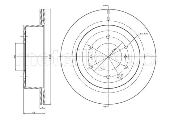 METELLI Bremsscheibe