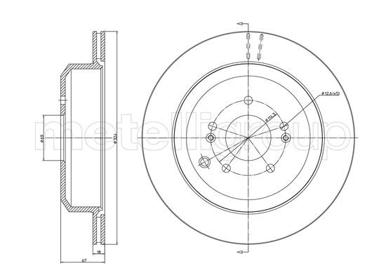 METELLI Bremsscheibe