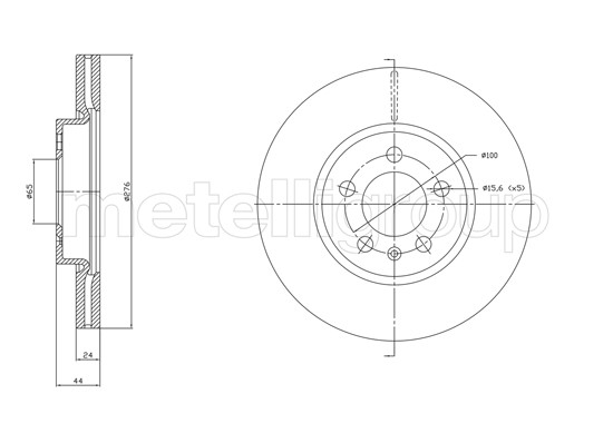 METELLI Bremsscheibe