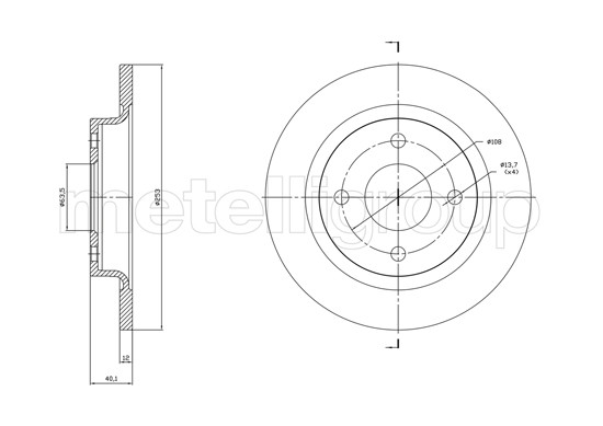 METELLI Bremsscheibe