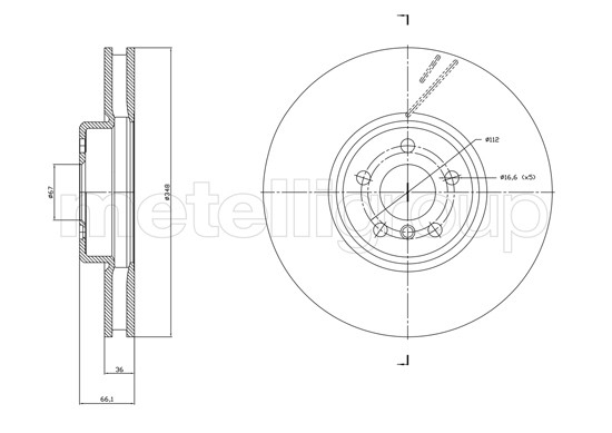 METELLI Bremsscheibe