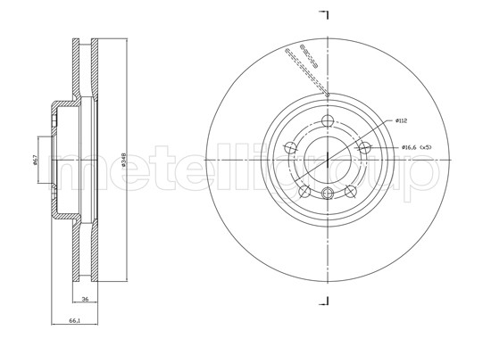 METELLI Bremsscheibe