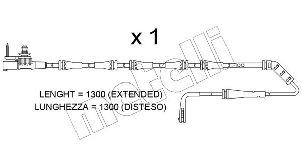 METELLI Warnkontakt, Bremsbelagverschleiß