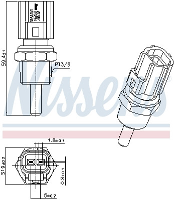 NISSENS Sensor, Kühlmitteltemperatur