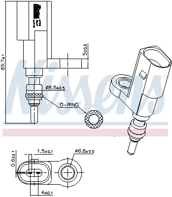 NISSENS Sensor, Kühlmitteltemperatur