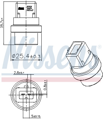 NISSENS Sensor, Kühlmitteltemperatur