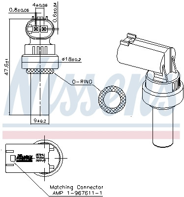NISSENS Sensor, Kühlmitteltemperatur