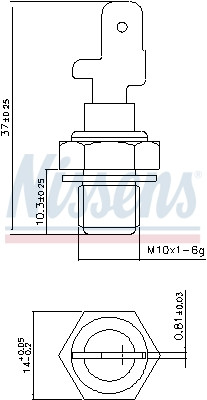 NISSENS Sensor, Kühlmitteltemperatur