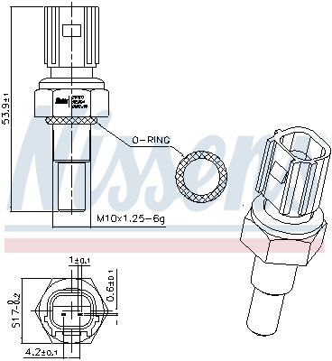 NISSENS Sensor, Kühlmitteltemperatur