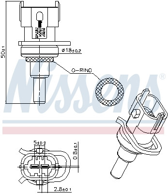 NISSENS Sensor, Kühlmitteltemperatur