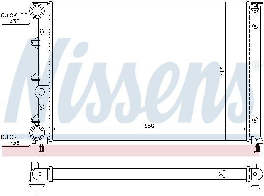 NISSENS Kühler, Motorkühlung