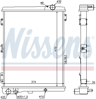 NISSENS Kühler, Motorkühlung