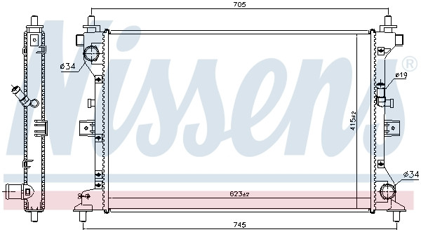 NISSENS Kühler, Motorkühlung