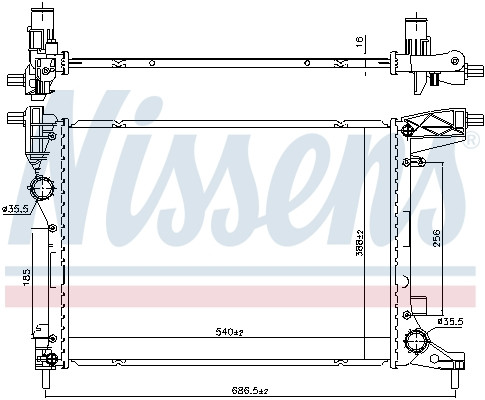 NISSENS Kühler, Motorkühlung