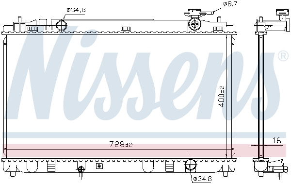 NISSENS Kühler, Motorkühlung