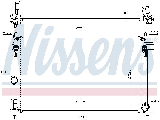 NISSENS Kühler, Motorkühlung