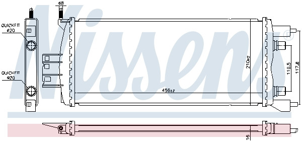 NISSENS Kühler, Motorkühlung