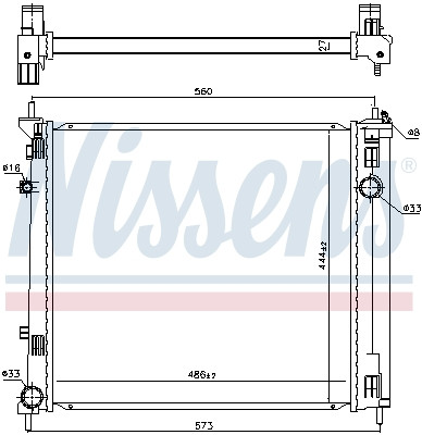 NISSENS Kühler, Motorkühlung