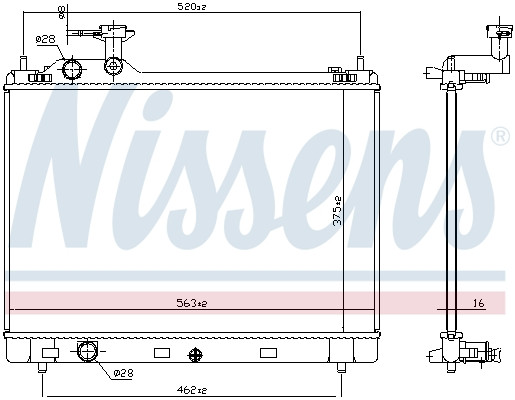 NISSENS Kühler, Motorkühlung