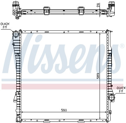 NISSENS Kühler, Motorkühlung
