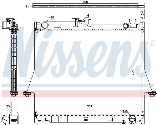 NISSENS Kühler, Motorkühlung