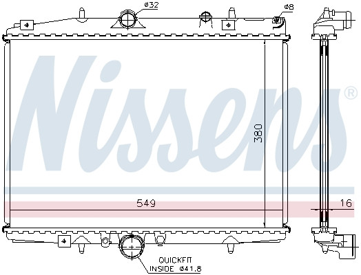 NISSENS Kühler, Motorkühlung