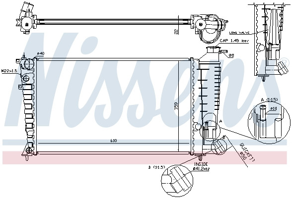 NISSENS Kühler, Motorkühlung NISSENS Kühler, Motorkühlung