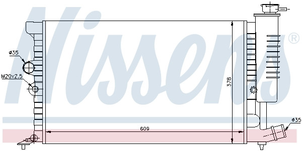 NISSENS Kühler, Motorkühlung