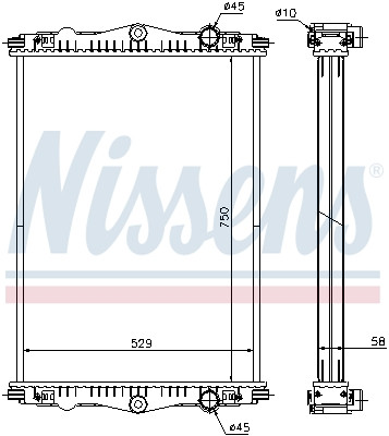 NISSENS Kühler, Motorkühlung