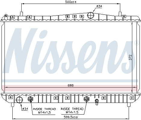 NISSENS Kühler, Motorkühlung