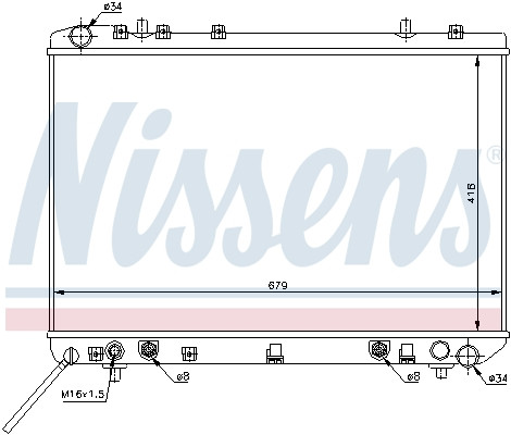 NISSENS Kühler, Motorkühlung