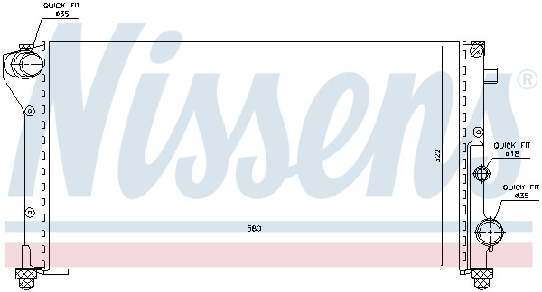 NISSENS Kühler, Motorkühlung