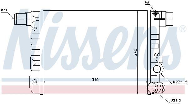 NISSENS Kühler, Motorkühlung