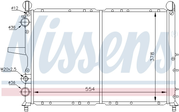 NISSENS Kühler, Motorkühlung