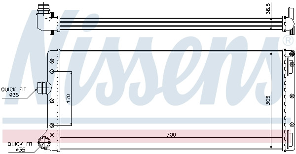 NISSENS Kühler, Motorkühlung