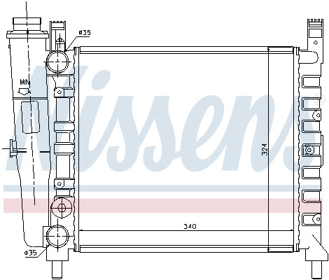 NISSENS Kühler, Motorkühlung