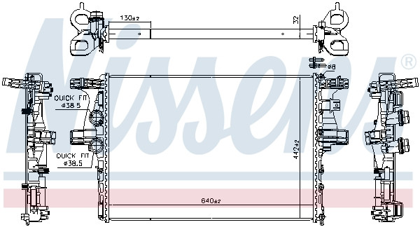 NISSENS Kühler, Motorkühlung