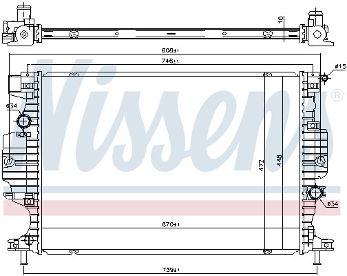 NISSENS Kühler, Motorkühlung