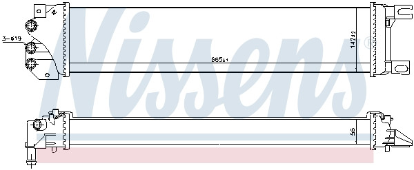 NISSENS Niedertemperaturkühler, Ladeluftkühler