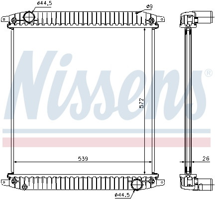 NISSENS Kühler, Motorkühlung