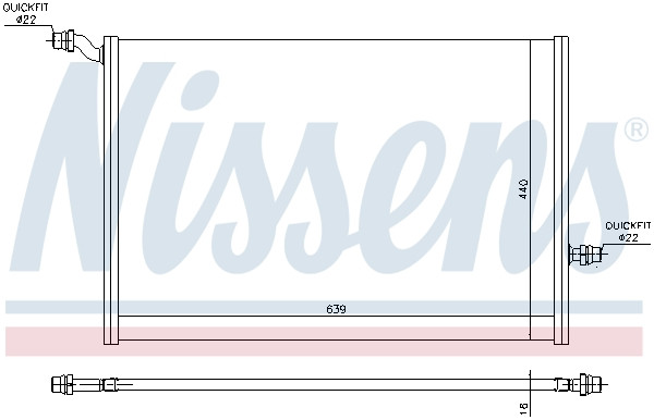 NISSENS Niedertemperaturkühler, Ladeluftkühler