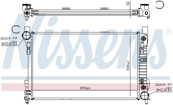 NISSENS Kühler, Motorkühlung