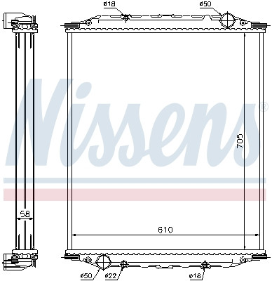 NISSENS Kühler, Motorkühlung