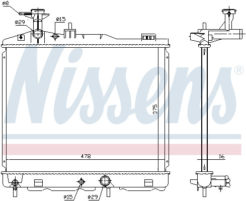 NISSENS Kühler, Motorkühlung