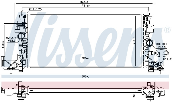 NISSENS Kühler, Motorkühlung