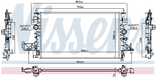 NISSENS Kühler, Motorkühlung