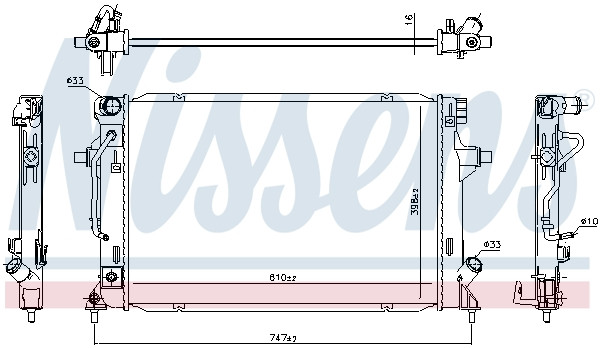 NISSENS Kühler, Motorkühlung