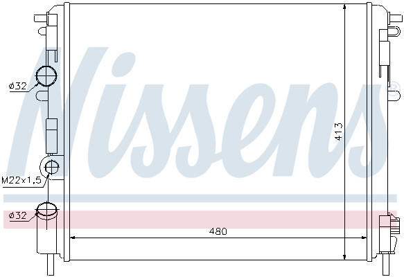 NISSENS Kühler, Motorkühlung